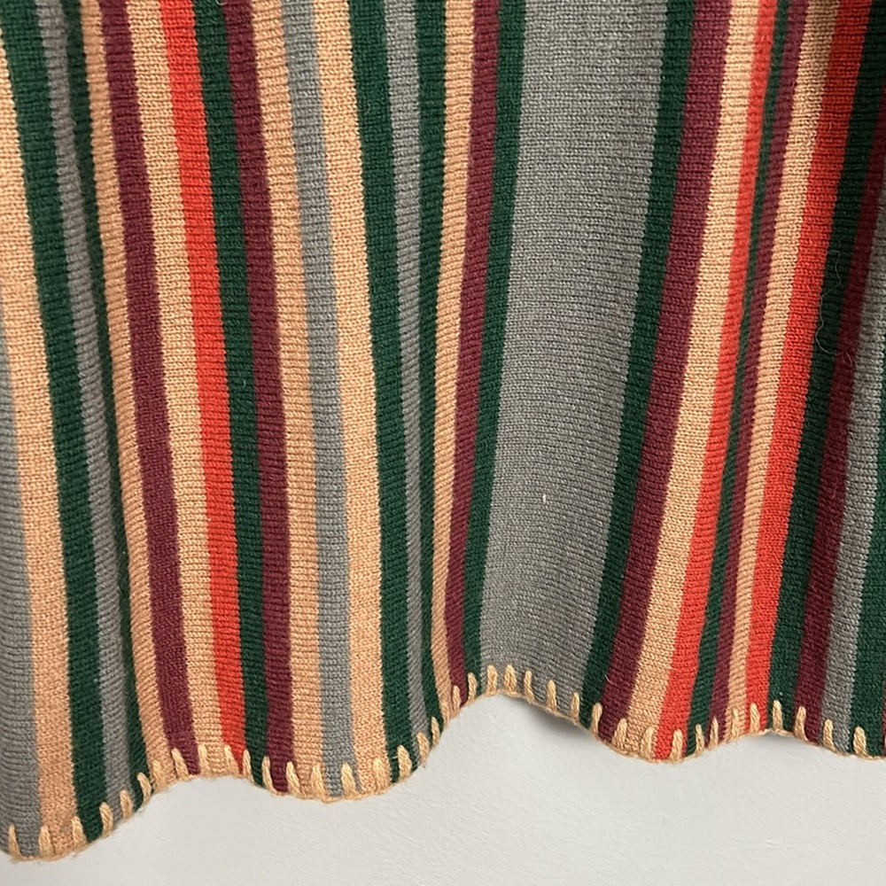 Vintage Women’s Mock Neck Long Patchwork Look She… - image 4